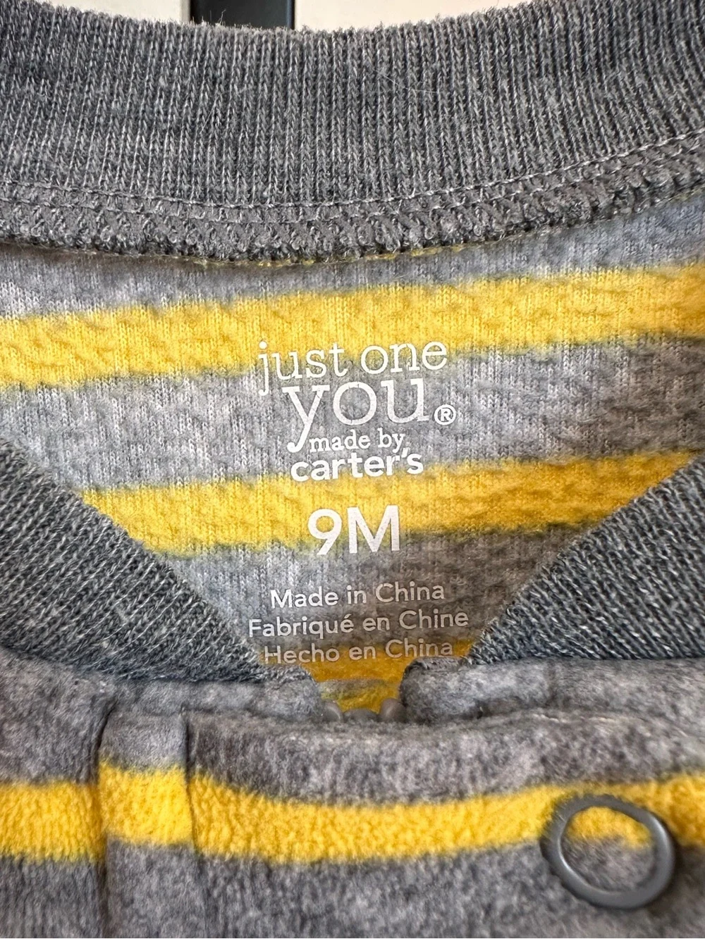 Carters 9 months fleece footsie